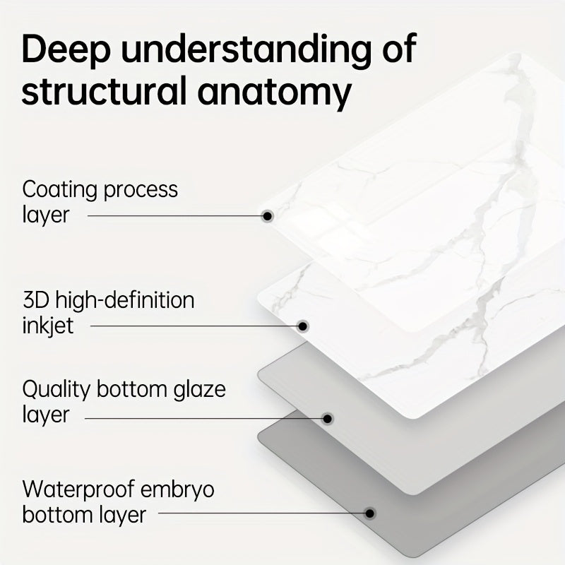 Имитированный мраморный плиточный пенопластовый настенный стикер водонепроницаемый самоклеящийся обои для ванной комнаты кухни гостиной спальни офиса