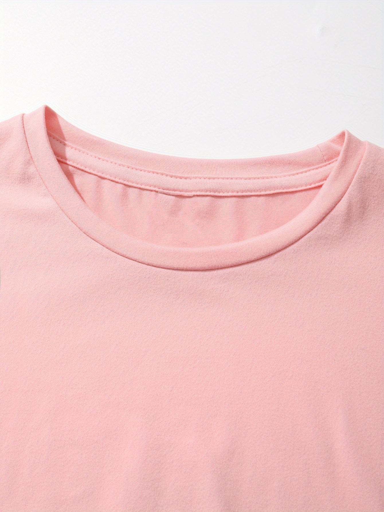 Women's Two-Piece Set with Paris Letter Print Short Sleeve T-Shirt and Shorts Polyester Elastane All-Season