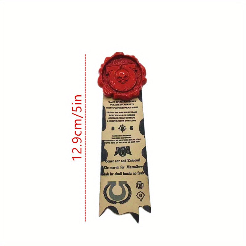 Готическая красная скелетная головная булавка - винтажная медная брошь с печатью чистоты 40K Aquila, с эмблемой имперского черепа, вдохновленная Adeptus Mechanicus, идеальный подарок для геймеров