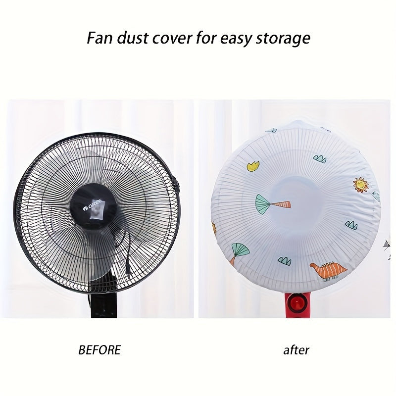 Universal Polyester Fan Dust Cover Moisture-Proof Washable Fits Stand and Wall Fans