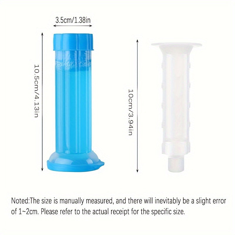 Scented Toilet Gel Stamp Kit with Air Freshener Flowers for Bathroom Use