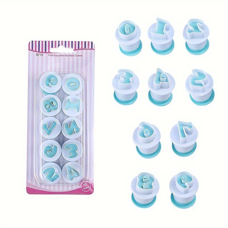 Set of 26 Alphabet and Number Cookie Fondant Cutters for Baking and Cake Decorating