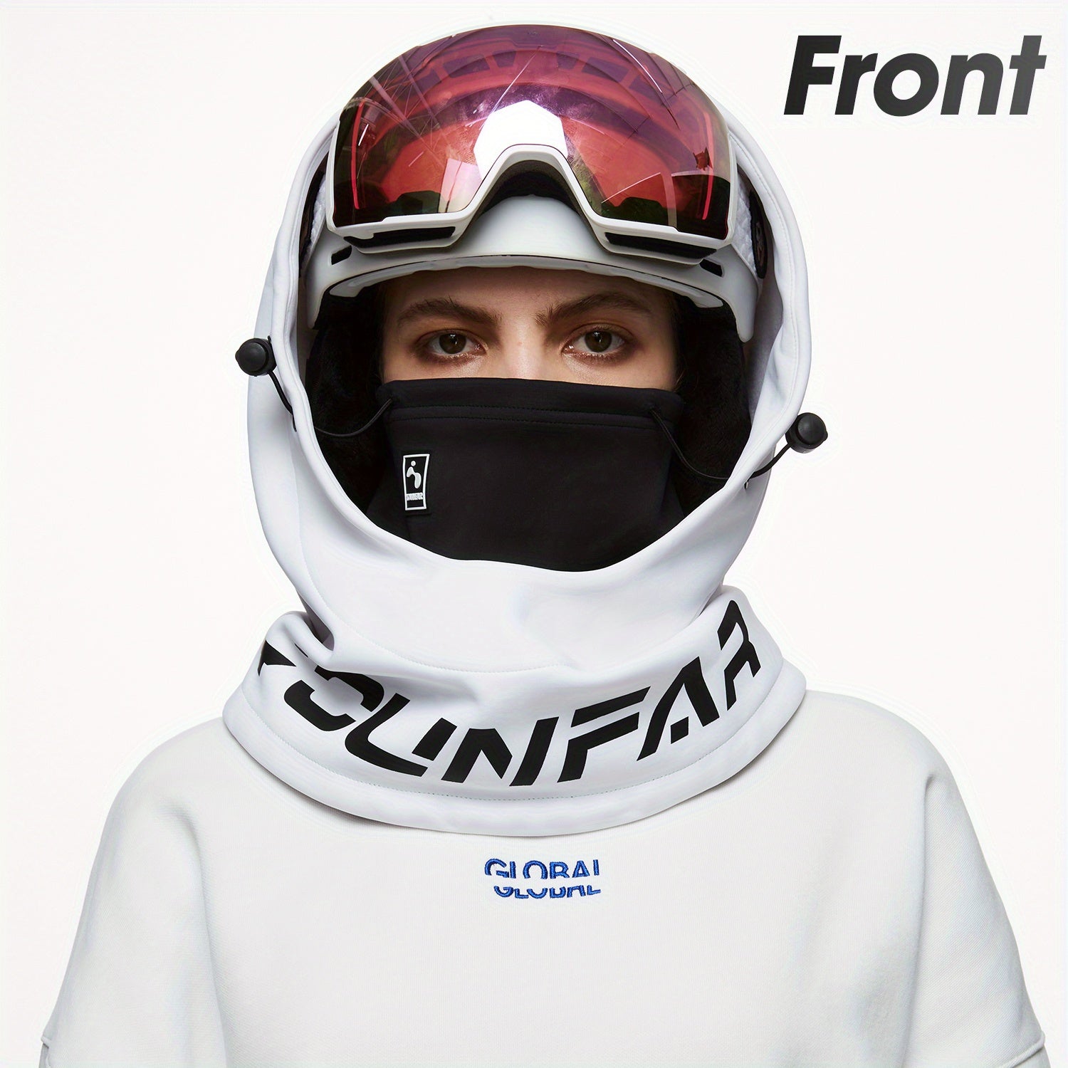 Winter Windproof Hooded Scarf with Balaclava for Skiing and Snowboarding