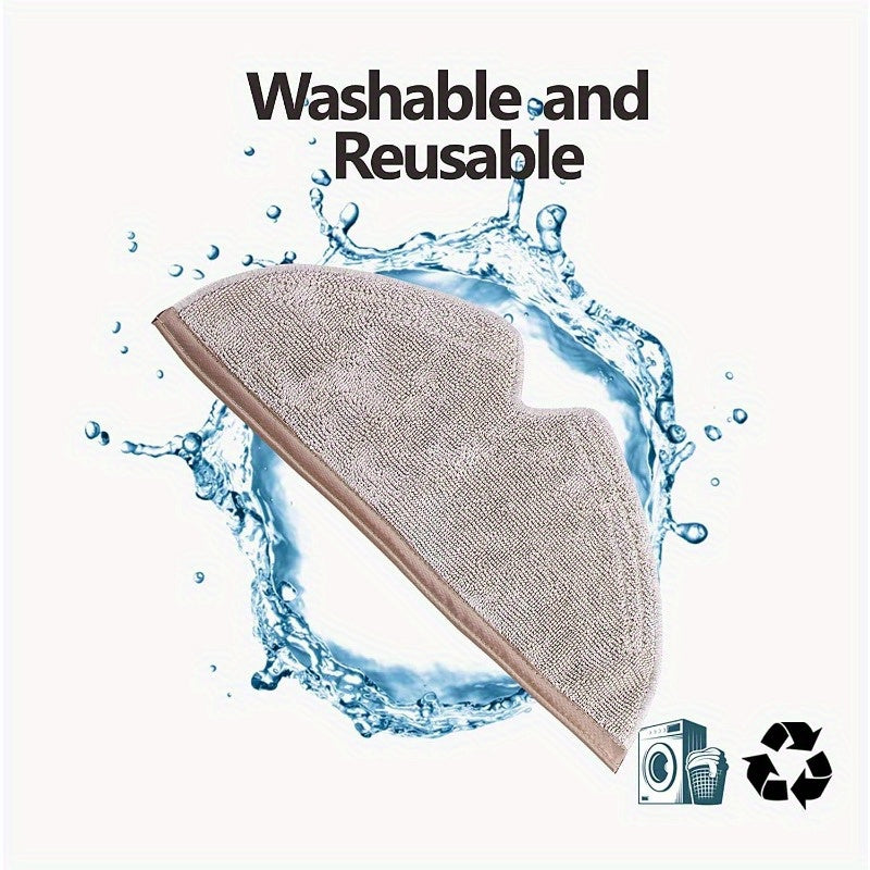 Съемные щетки для пыли из моющегося материала - Набор из 8 ультратонких микрофибровых насадок для мытья для Roborock S5, S5 Max, S6, S6 MaxV, E4, S6 Pure, E5, E35, E2, E25, Q7, Q7Max роботизированных пылесосов