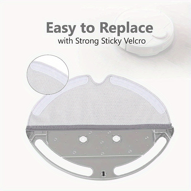 Съемные щетки для пыли из моющегося материала - Набор из 8 ультратонких микрофибровых насадок для мытья для Roborock S5, S5 Max, S6, S6 MaxV, E4, S6 Pure, E5, E35, E2, E25, Q7, Q7Max роботизированных пылесосов