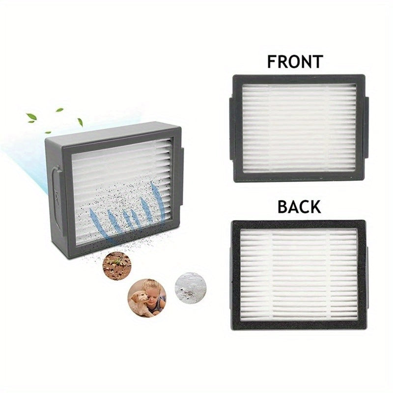 Robot tozalash vositalari, havoni tozalash qurilmasi uchun 5 ta HEPA filtri almashtirish to'plami, oq