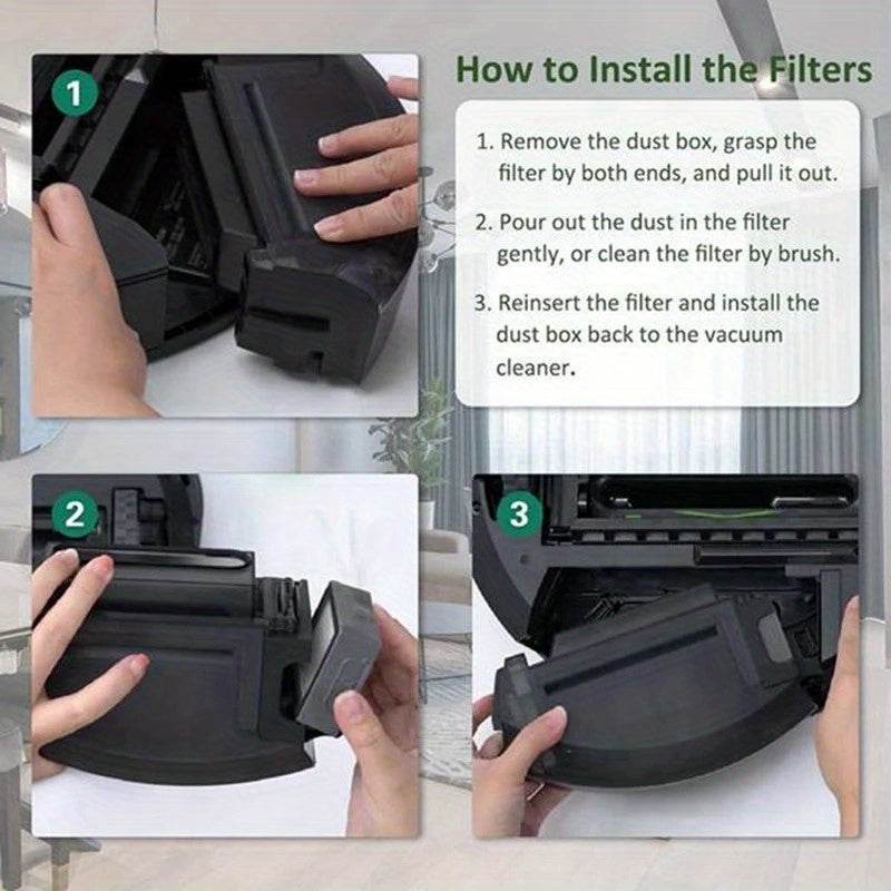 Robot tozalash vositalari, havoni tozalash qurilmasi uchun 5 ta HEPA filtri almashtirish to'plami, oq