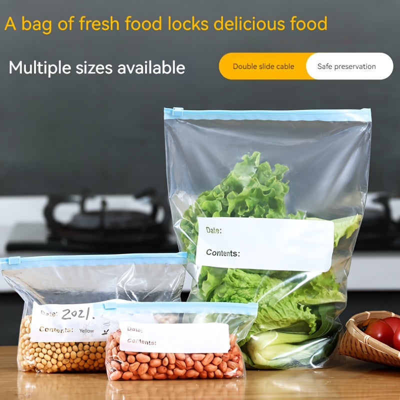 10/15/20 Airtight Food Storage Bags for Fruit Grain Vegetable Meat Kitchen Organizer