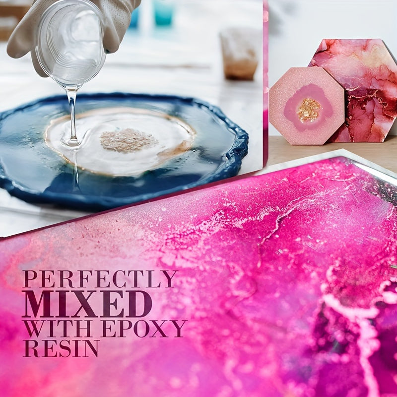 10 ярких 20 мл цветов мика для смолы и изготовления свечей, безопасный блестящий пигментный набор