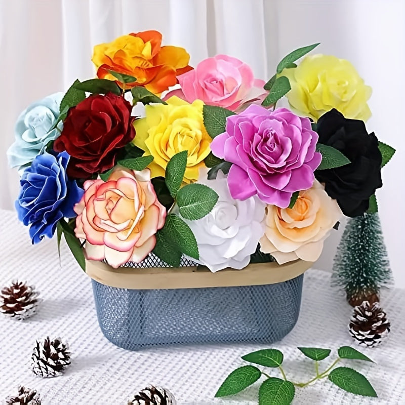 Artificial Rose Leaves Set 120 Lifelike for Weddings Floral Arrangements Decorations
