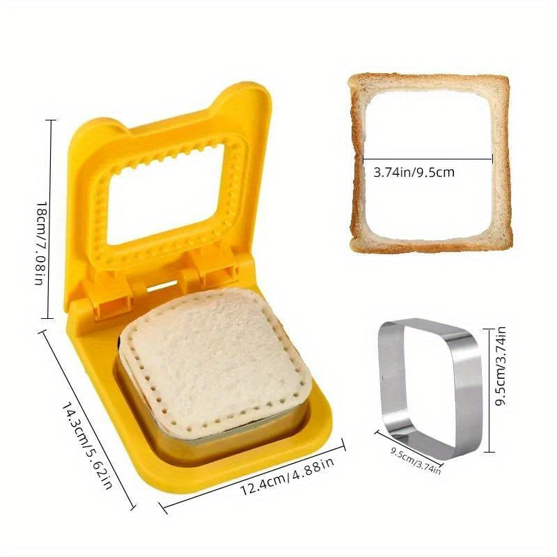 Stainless Steel Square Sandwich Maker for Breakfast and Dessert
