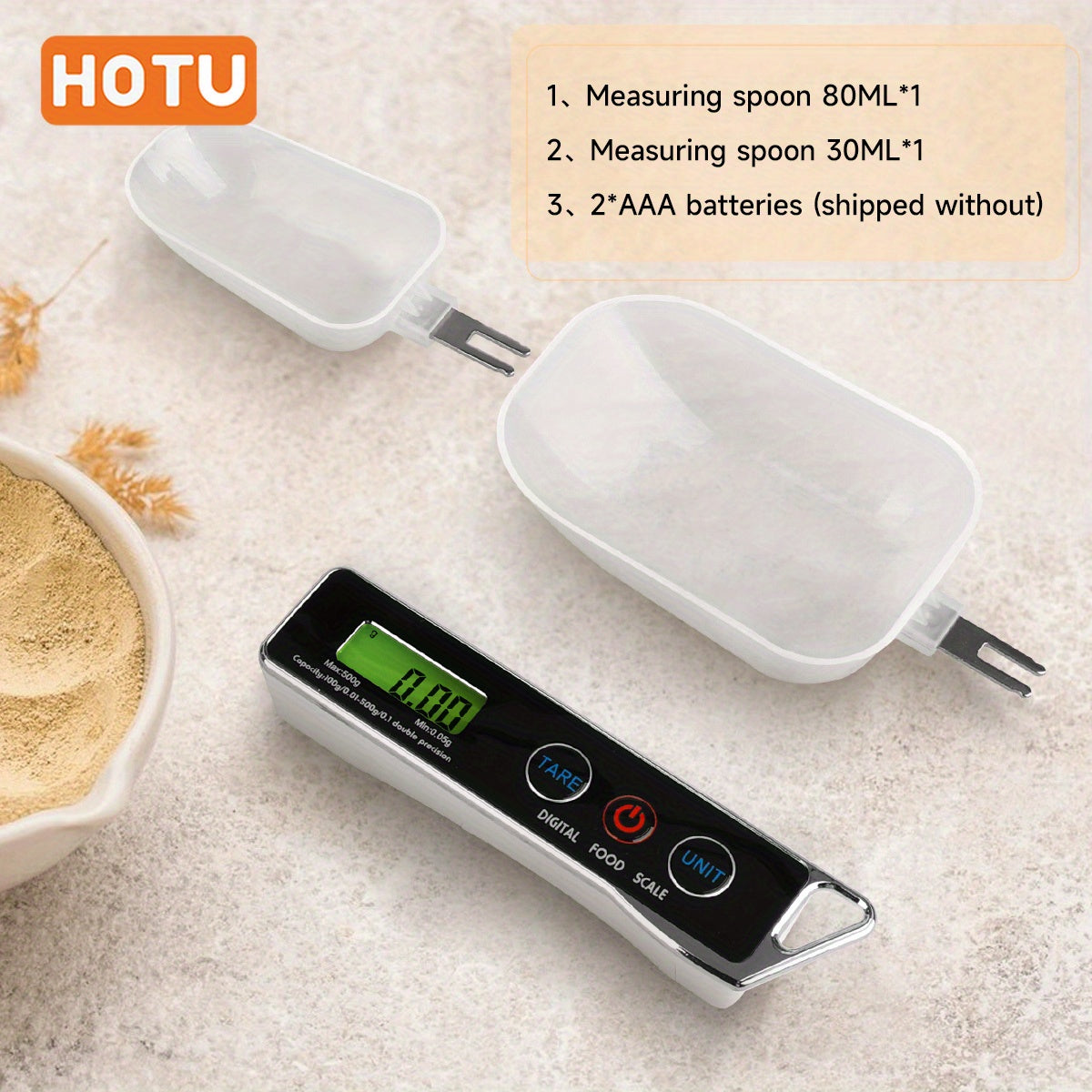 Portable Digital Measuring Spoon Scale for Accurate Gram and Ounce Measurements