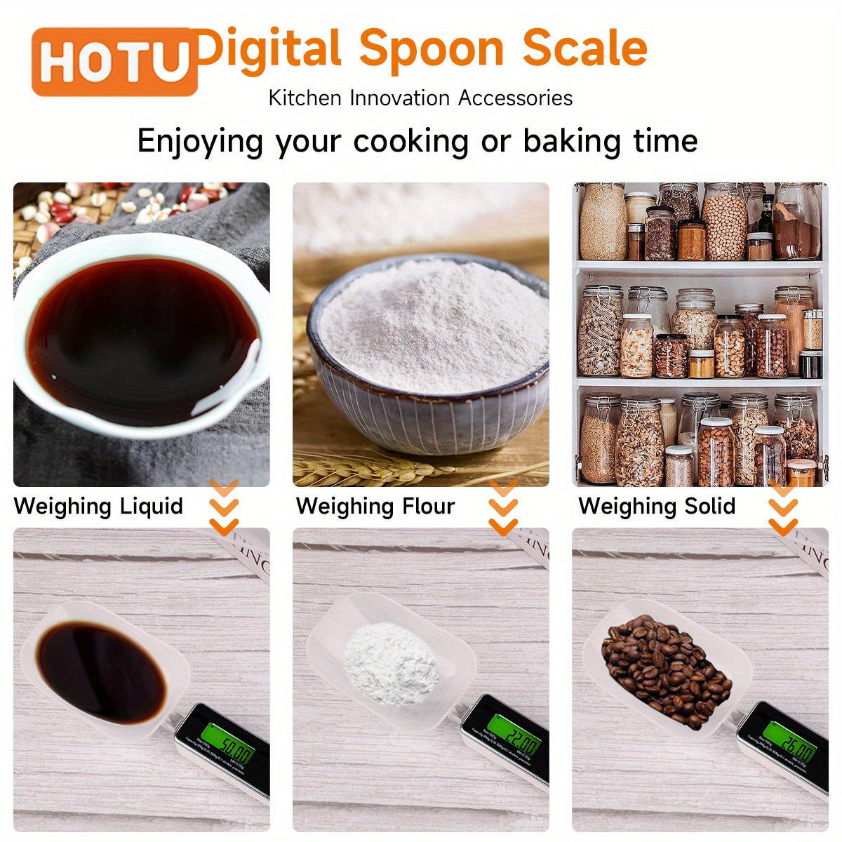 Portable Digital Measuring Spoon Scale for Accurate Gram and Ounce Measurements
