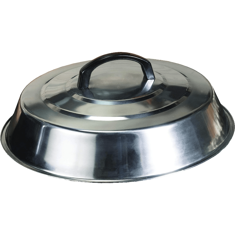 Stainless Steel Basting Cover 30.48 cm for Grilling on Flat Top Indoor Outdoor