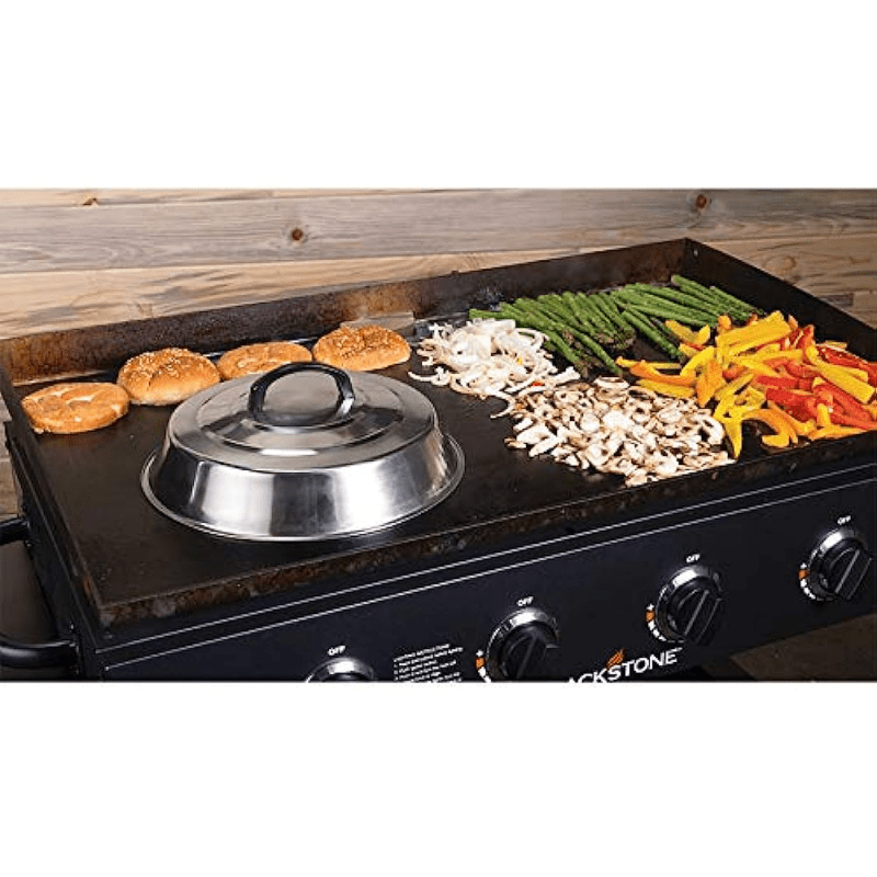 Stainless Steel Basting Cover 30.48 cm for Grilling on Flat Top Indoor Outdoor