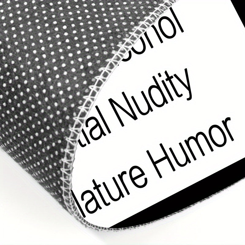 Фланелевый коврик для двери с принтом уютных букв — нескользящий, легко чистящийся коврик для прихожей, для украшения дома