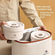 Stainless Steel Insulated Lunch Box for Office and School Microwave Safe Bento with Compartments