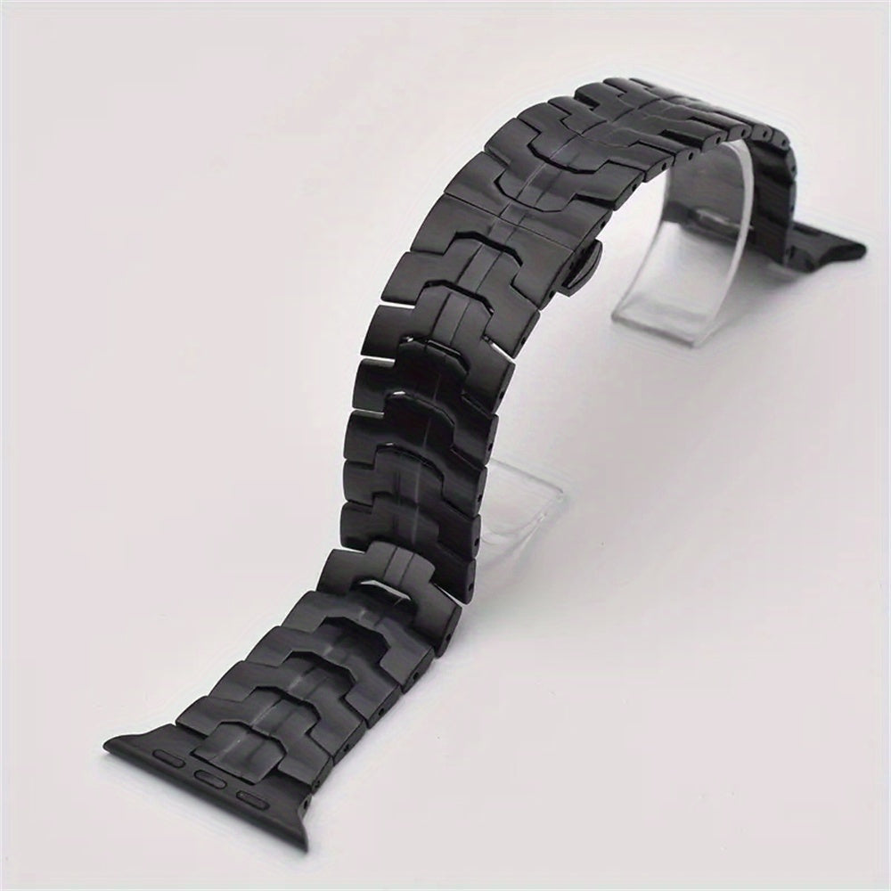 Men's Stainless Steel Metal Watch Strap for 38mm to 49mm Smartwatches Wide Body Compatible with Series 1-10 and Ultra 2