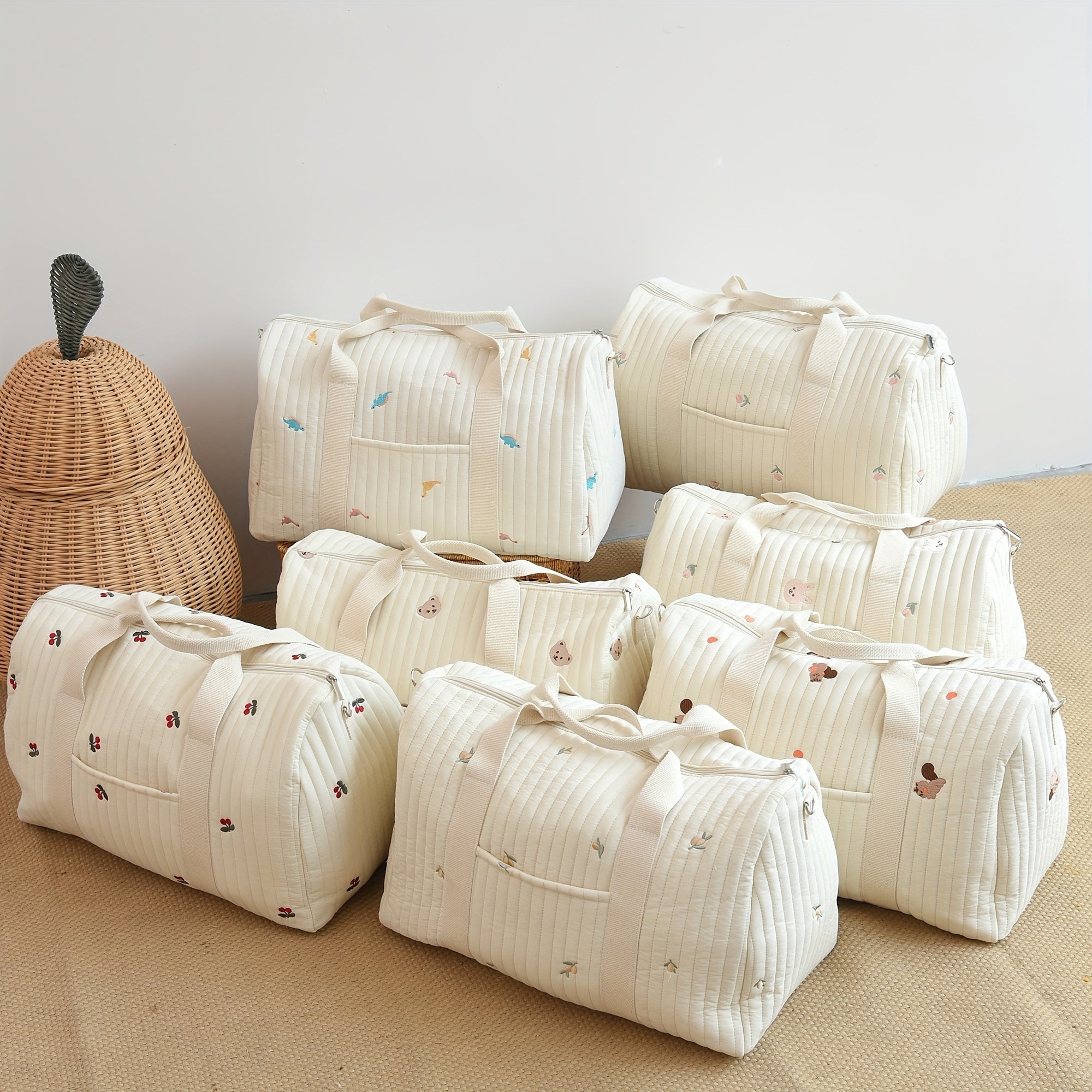 Usulda sayohat qiling, bu 1-dona katta sig'imli duffel sumkasi bilan, u tikilgan dizaynga ega. Ushbu yengil va buklanadigan sumka qulaylik va komfort uchun yelka yoki kesma sumka sifatida taqilishi mumkin.