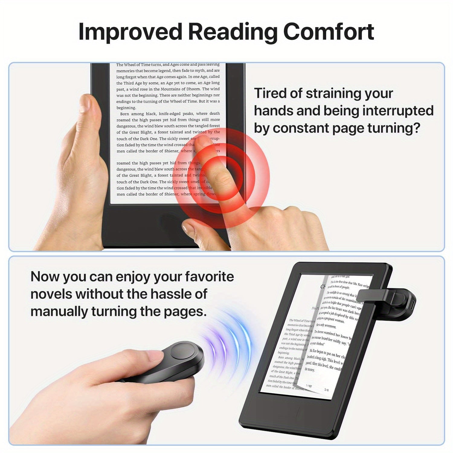Rechargeable Infrared Remote Control for Kindle iPad Surface Android Tablets