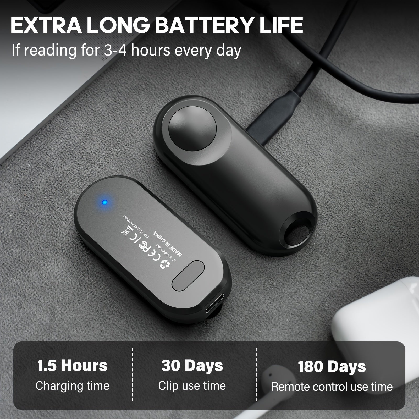 Rechargeable Infrared Remote Control for Kindle iPad Surface Android Tablets