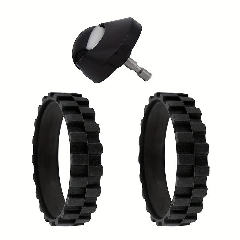 Replacement Tire and Front Wheel Set for Robot Vacuum Cleaner Models 500-900