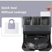 Set of 16 Large 3L Disposable Dust Bags for Robot Vacuum with Self-Cleaning Base