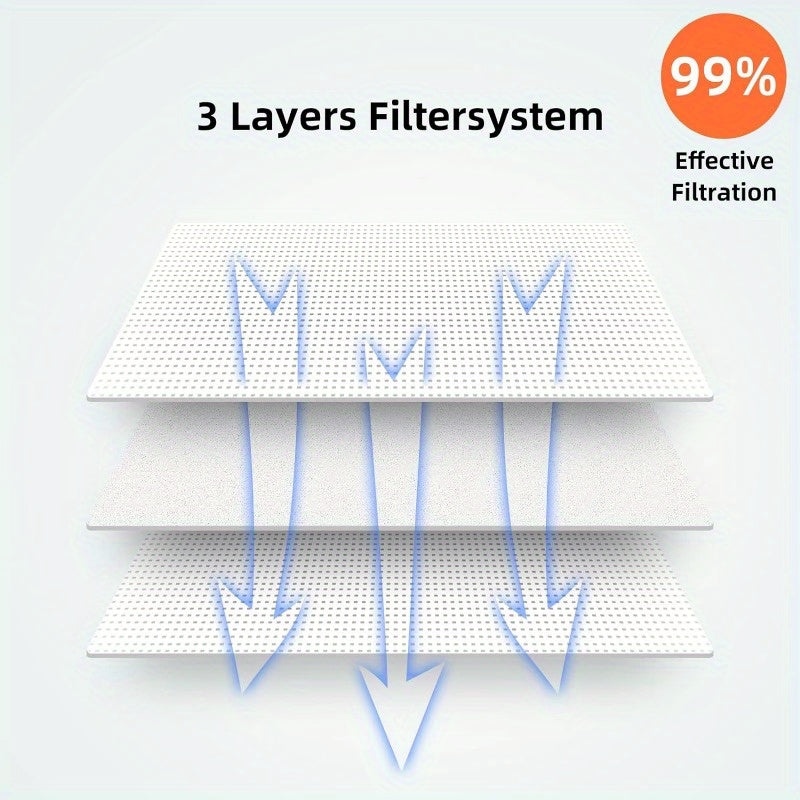 Set of 16 Large 3L Disposable Dust Bags for Robot Vacuum with Self-Cleaning Base