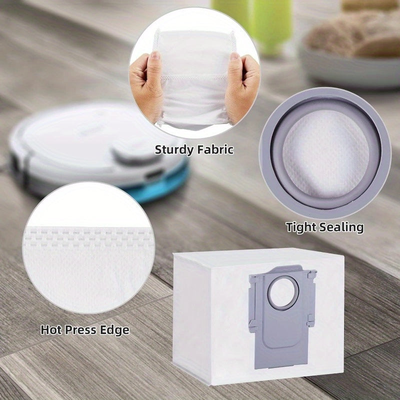 Set of 16 Large 3L Disposable Dust Bags for Robot Vacuum with Self-Cleaning Base