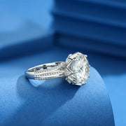 Women's Moissanite Engagement Ring 10 Carat D-Color Sterling Silver 8-Prong