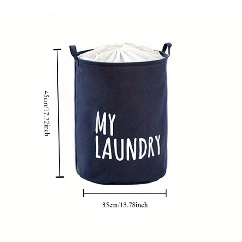Cesta de ropa plegable impermeable con gran capacidad para almacenamiento en el hogar y baño