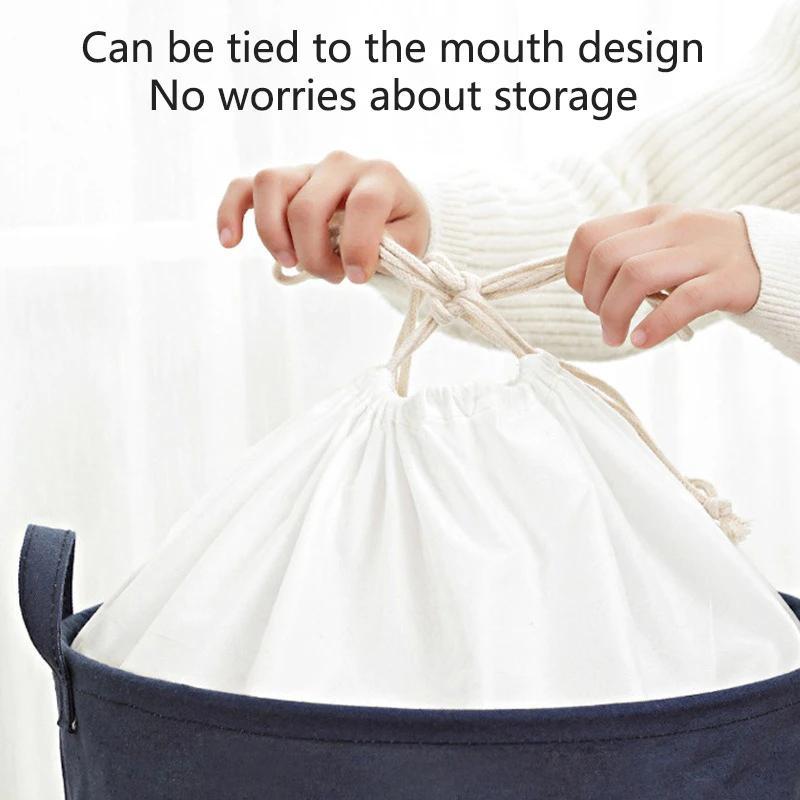 Cesta de ropa plegable impermeable con gran capacidad para almacenamiento en el hogar y baño