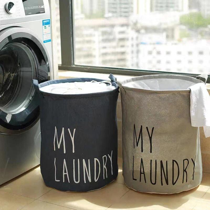 Foldable Waterproof Laundry Basket with Large Capacity for Home and Bathroom Storage