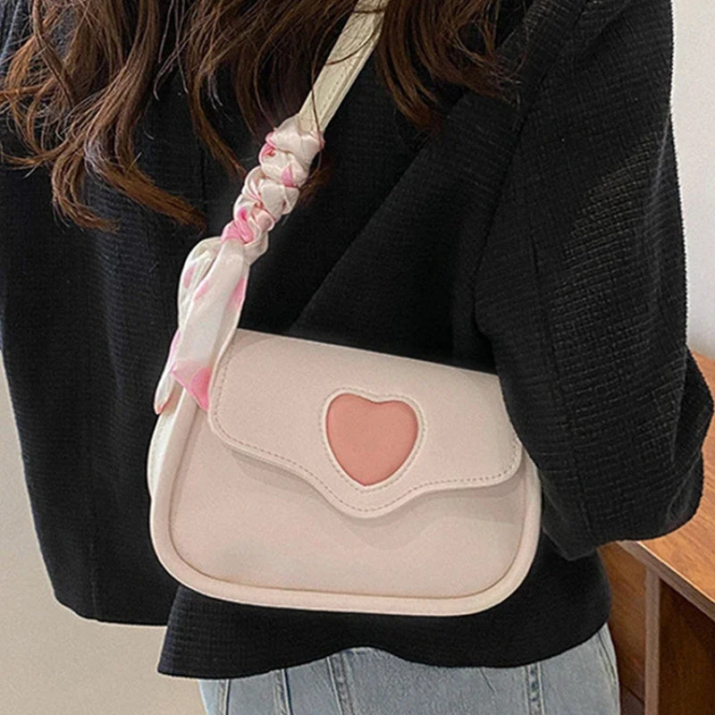 Retro Saddle Bag for Women Faux Leather Crossbody Bag with Slanted Cross Design and Multiple Colors