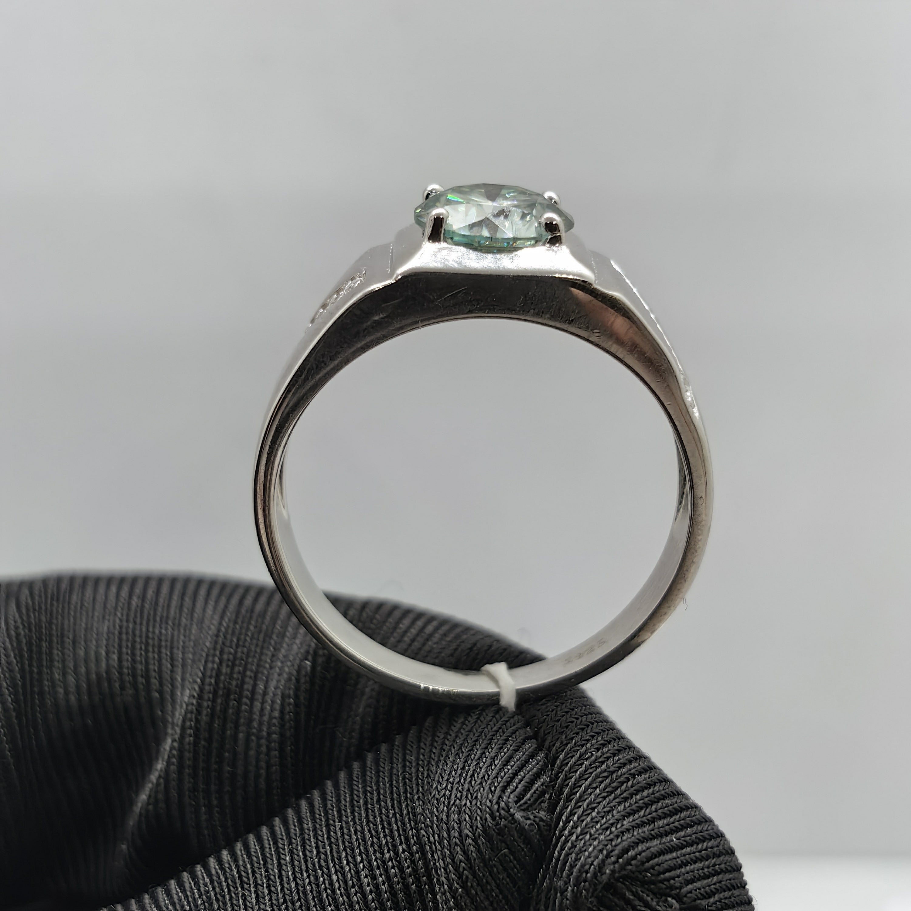 2 Carat Moissanite Ring Sterling Silver 18K Gold Plated Engagement Wedding Jewelry