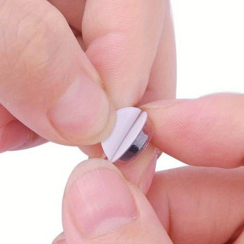 600 Self-Adhesive Craft Eyes in Black and White Plastic for Decorations and Creative Projects