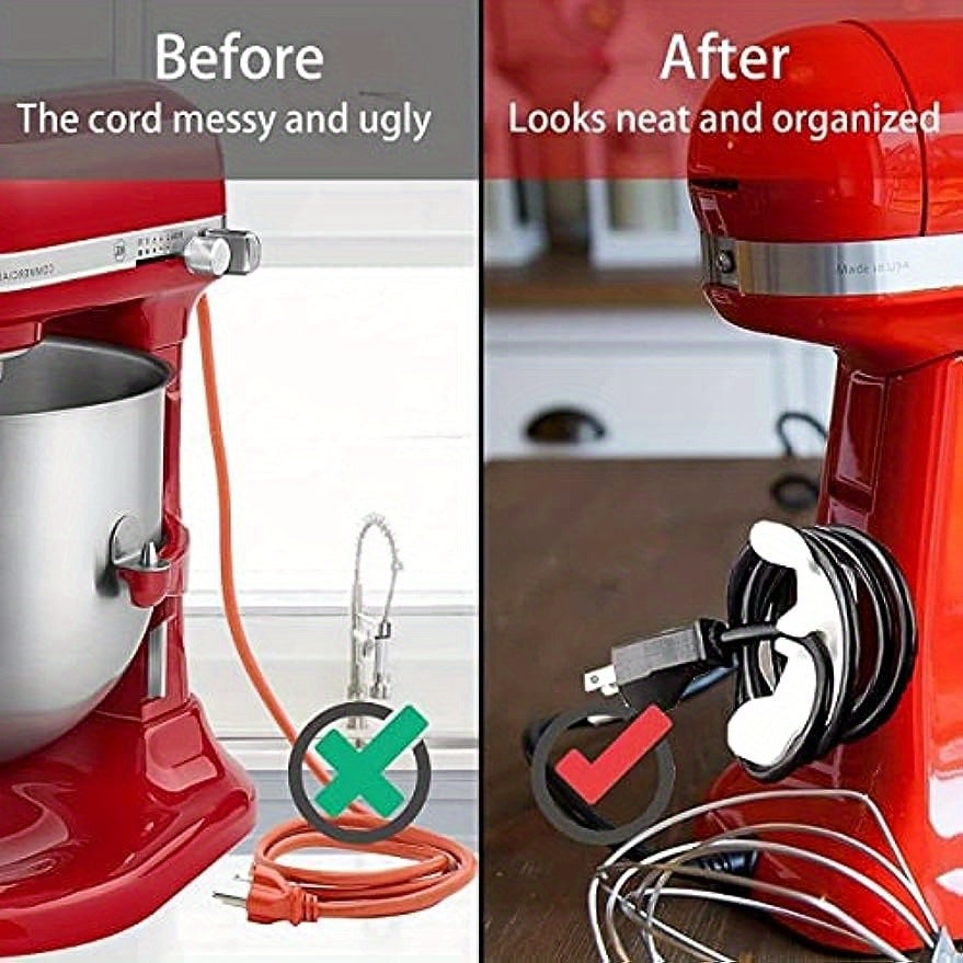 5 Bardoshli yopishtiriladigan kabel yopishqoq bilan oshxona texnika kabellarini boshqarish uchun