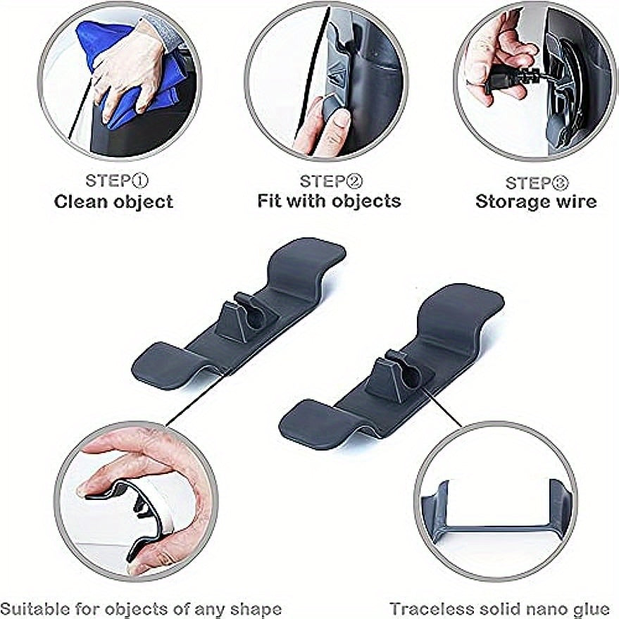 Организуйте провода кухонных приборов с помощью 5 прочных самоклеящихся кабельных стяжек, чтобы обеспечить аккуратное и безопасное пространство.