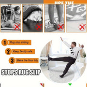Non-Slip Rug Grippers 4-Pack Anti-Slip Carpet Corner Stickers for Living Room Bedroom Bathroom
