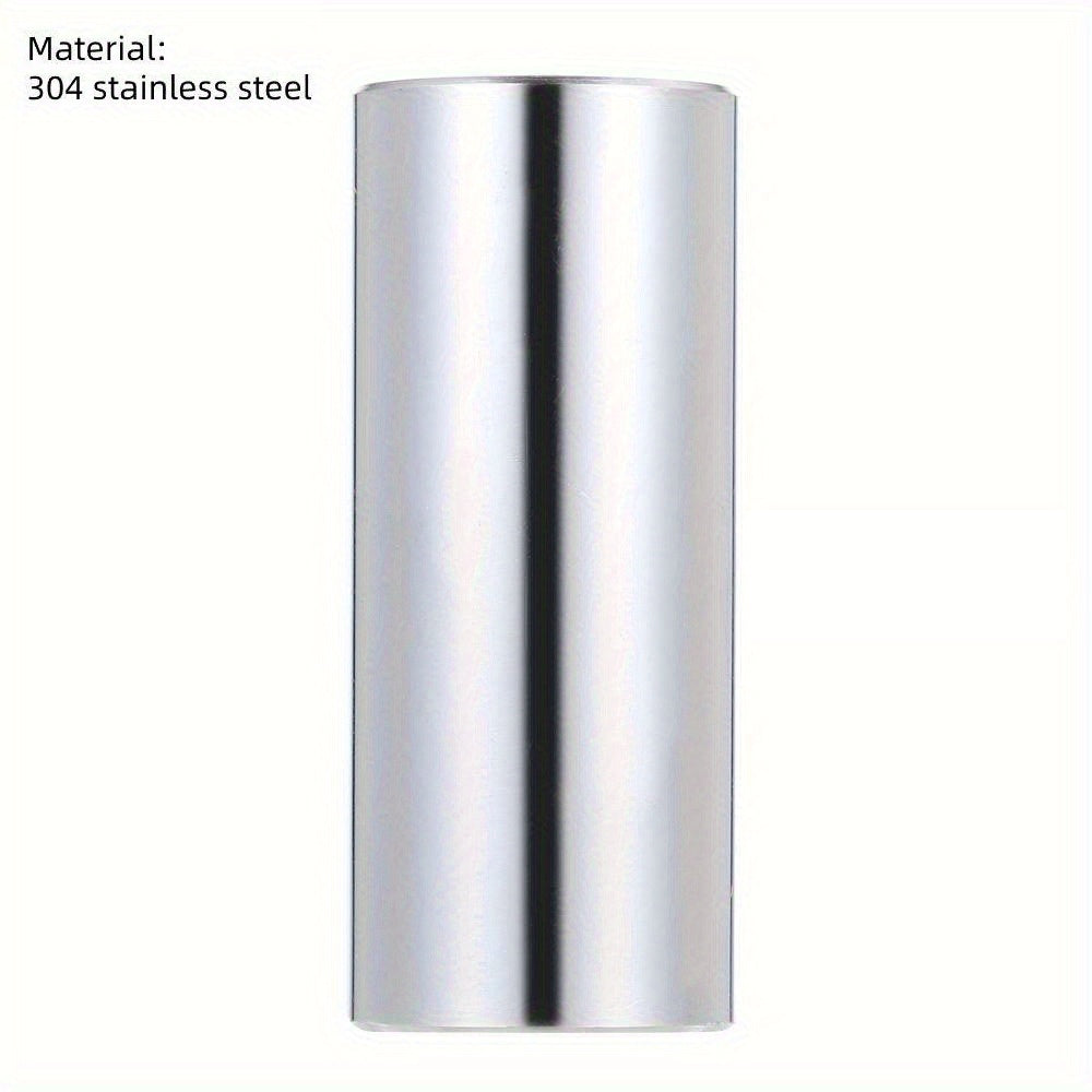 60mm Stainless Steel and Glass Guitar and Ukulele Finger Slide Black Transparent Golden Silver Grey