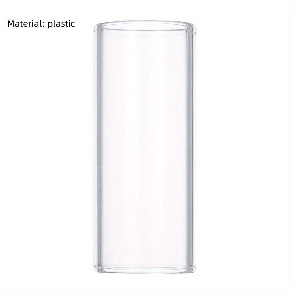 60mm Stainless Steel and Glass Guitar and Ukulele Finger Slide Black Transparent Golden Silver Grey