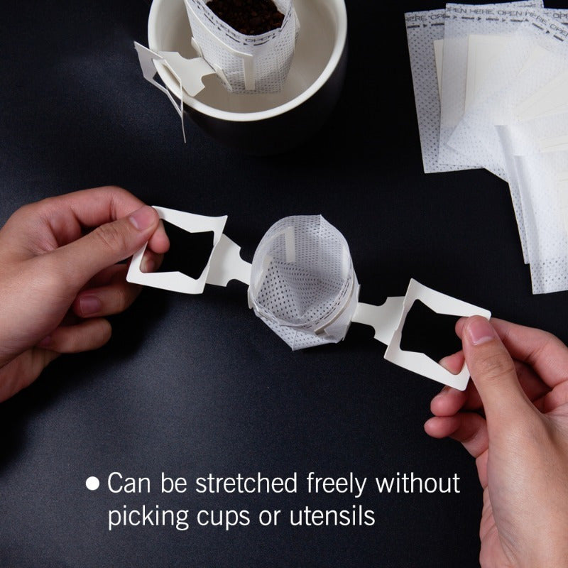 Bolsas desechables para filtro de café 100/200 piezas, a prueba de fugas, con oreja colgante para hogar y viajes