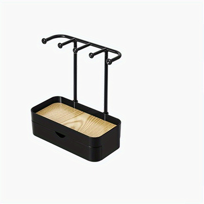 Soporte organizador de joyería colgante para collares, anillos, pendientes, accesorios para el cabello, estante de exhibición elegante