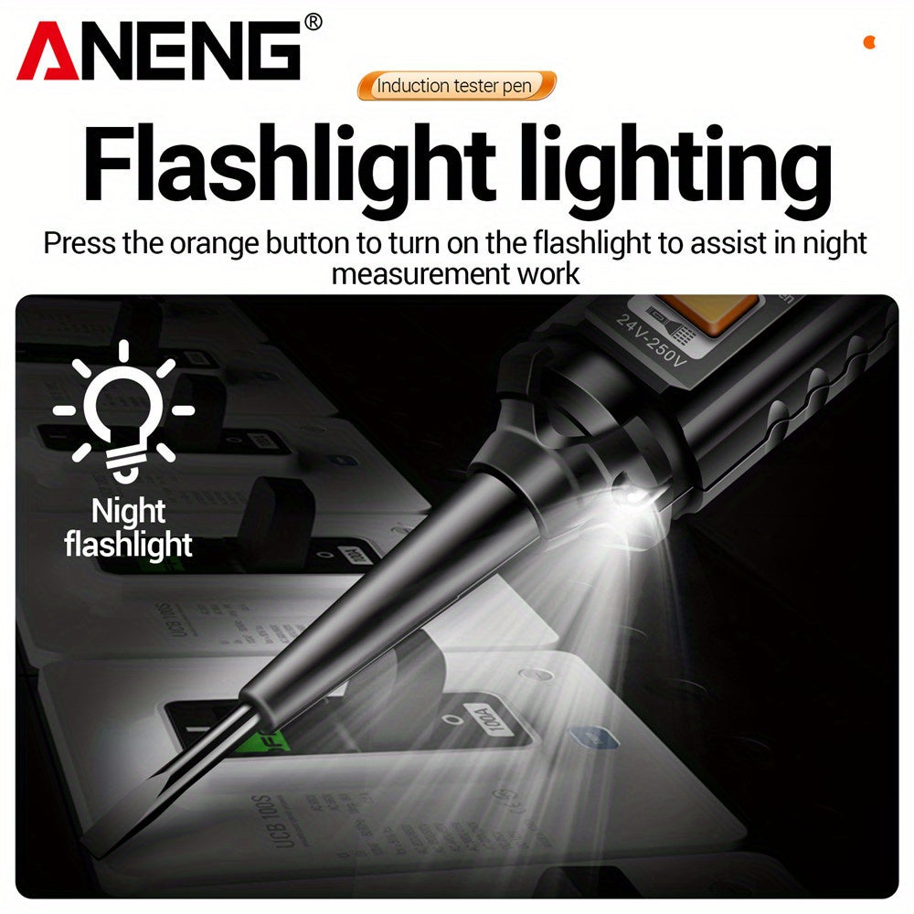 Electrician Voltage Tester Pen with LCD Display Insulated Screwdriver Line Breakpoint Detection