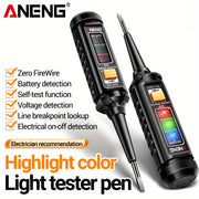 Electrician Voltage Tester Pen with LCD Display Insulated Screwdriver Line Breakpoint Detection