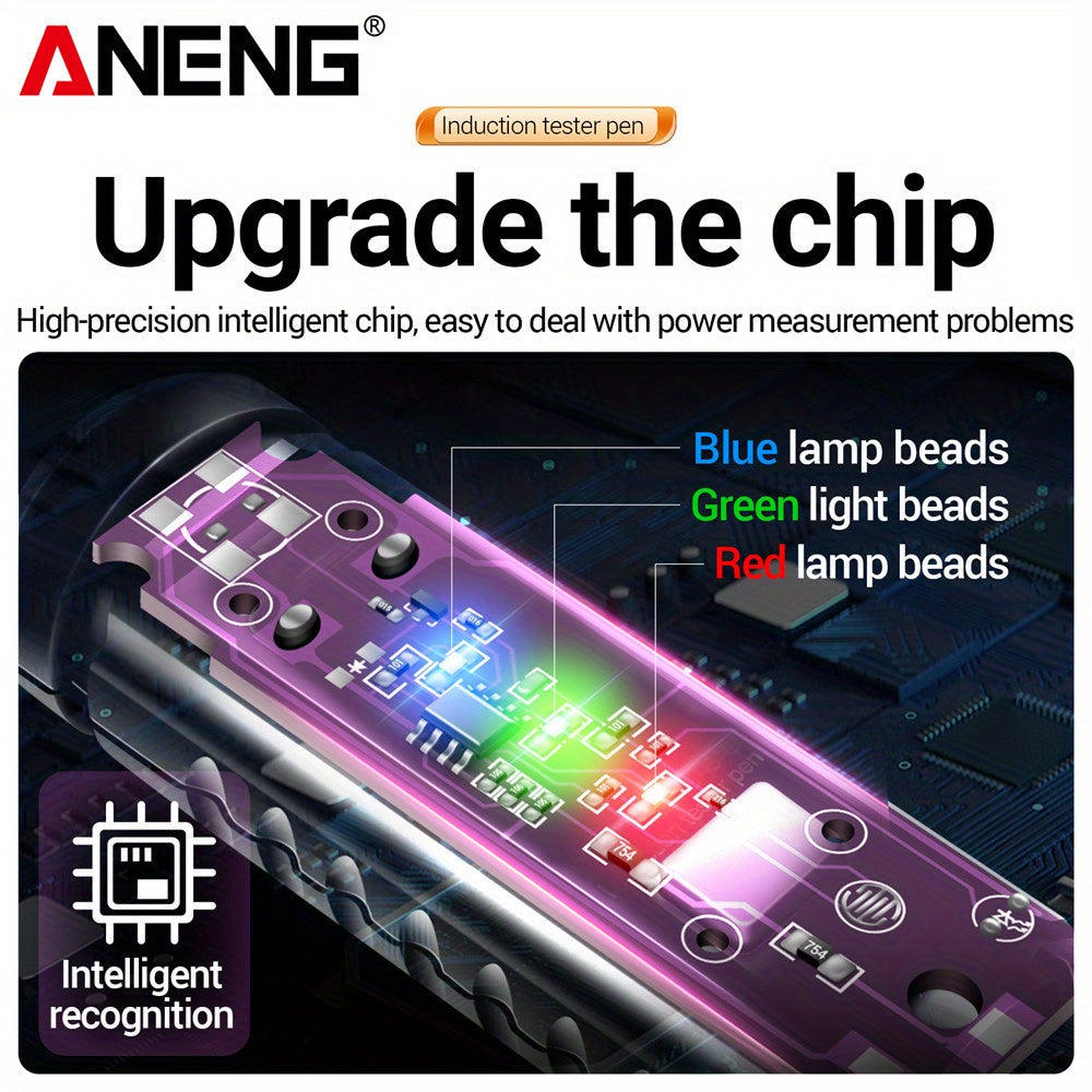 Electrician Voltage Tester Pen with LCD Display Insulated Screwdriver Line Breakpoint Detection