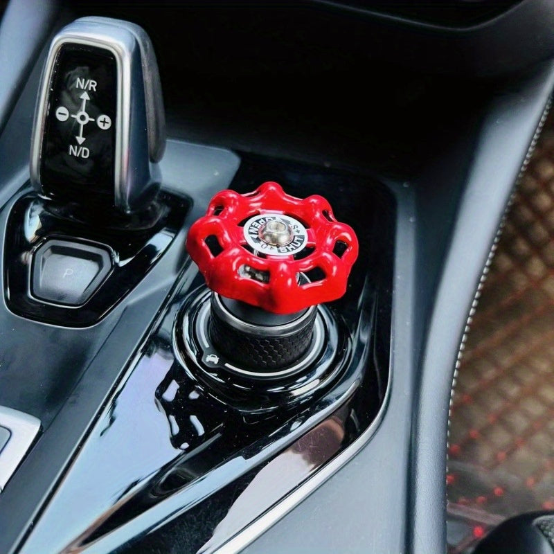 Retro Alloy Car Central Control Knob One-Button Start Stylish Interior Accessories