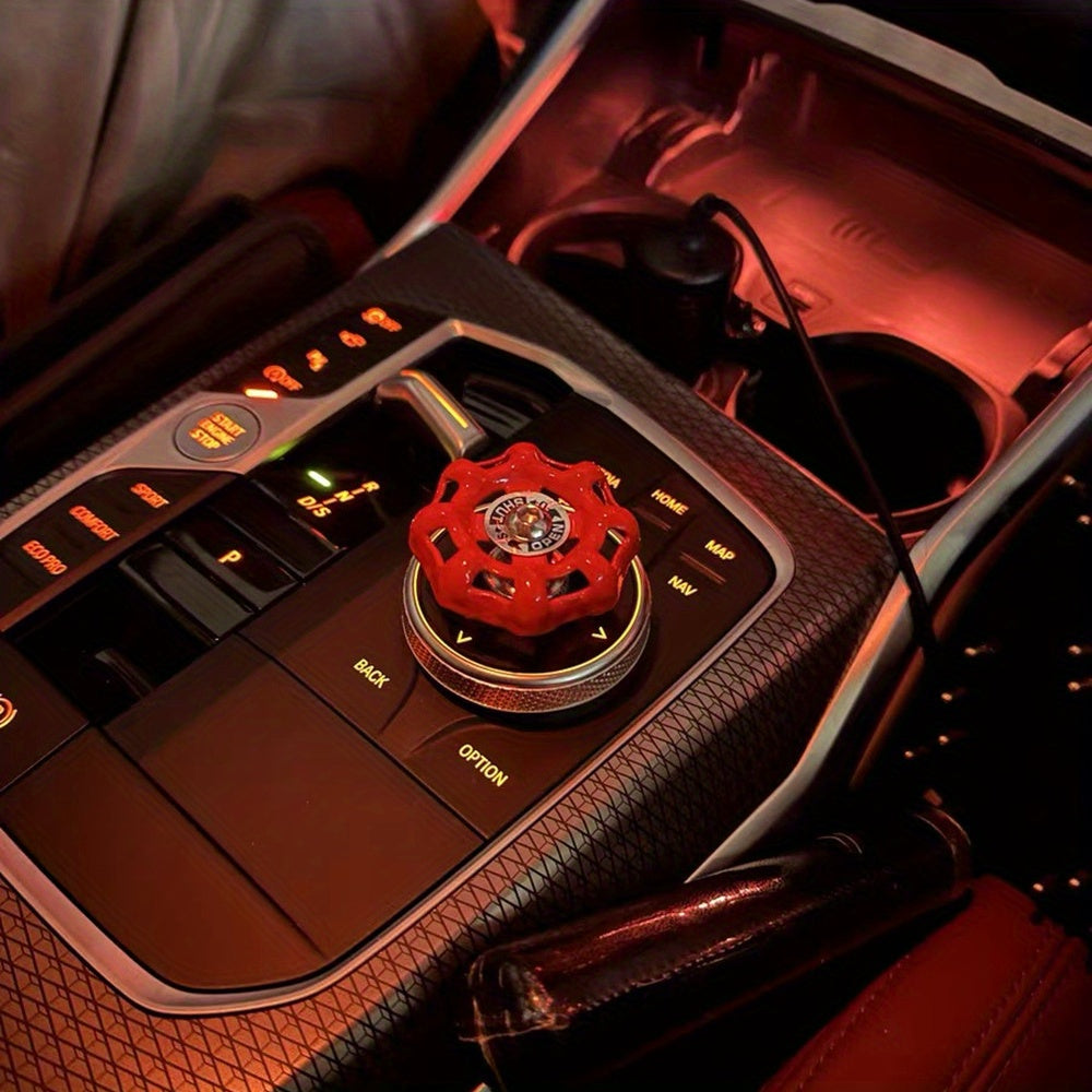 Retro Alloy Car Central Control Knob One-Button Start Stylish Interior Accessories