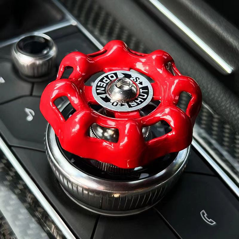 Retro Alloy Car Central Control Knob One-Button Start Stylish Interior Accessories