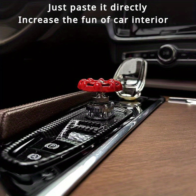 Retro Alloy Car Central Control Knob One-Button Start Stylish Interior Accessories